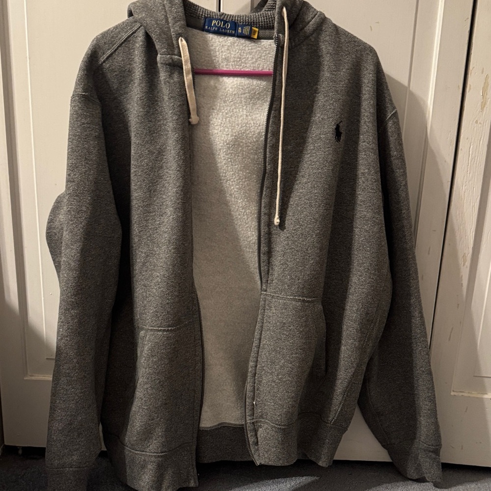 Ralph Lauren Men's Gray Zip-Up Sweater